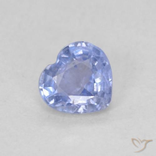 0.47ct 天然 パステルブルー サファイア, 心臓, VS