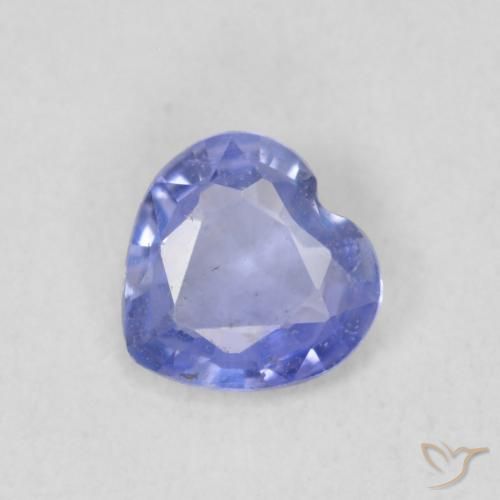 0.41ct 天然 バイオレットブルー サファイア, 心臓, VS