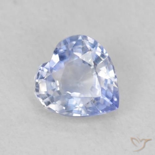 0.43ct 天然 パステルブルー サファイア, 心臓, VS