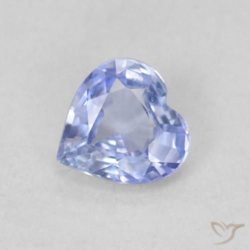 0.30ct 天然 パステルブルー サファイア, 心臓, VVS-VS