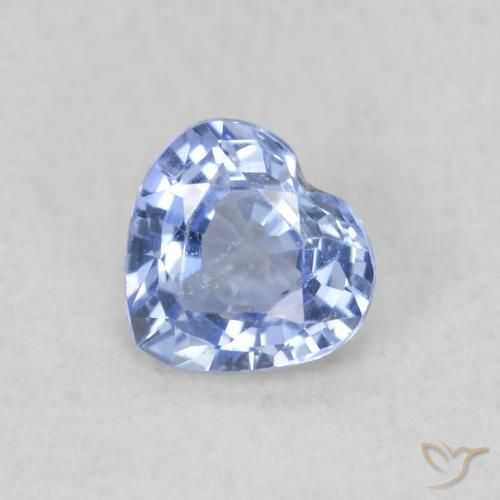 0.34ct 天然 パステルブルー サファイア, 心臓, VS