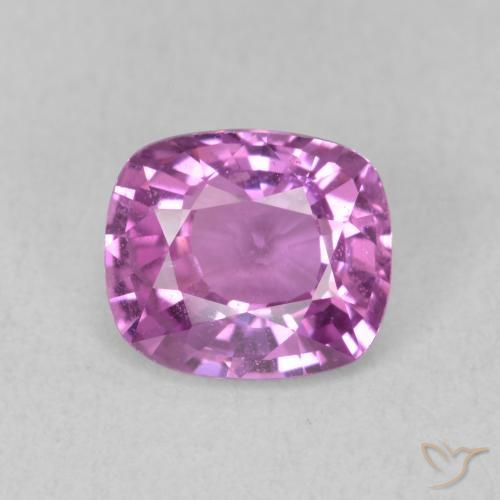 1.68ct 天然 ピンクがかったパープル サファイア, クッション, VS