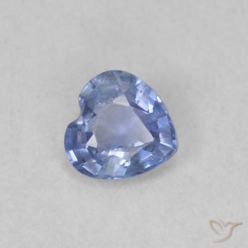 0.31ct 天然 ベイビーブルー サファイア, 心臓, VS