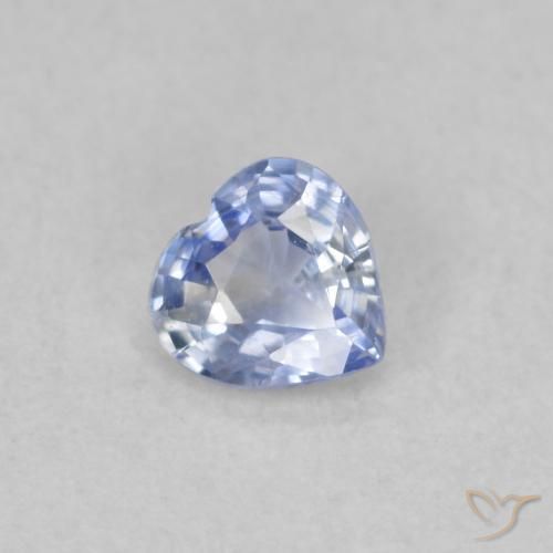 0.31ct 天然 パステルブルー サファイア, 心臓, VS