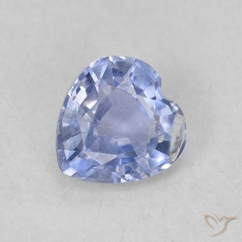 0.37ct 天然 パステルブルー サファイア, 心臓, VS