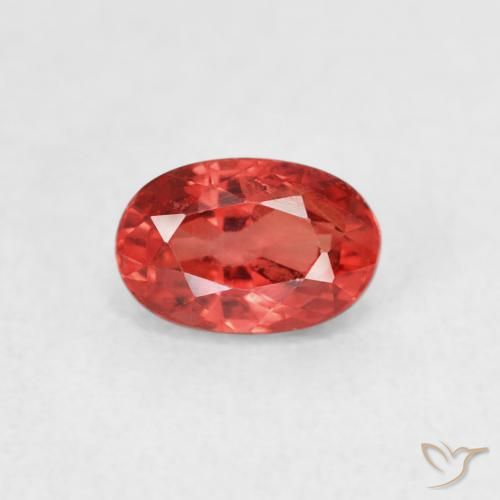 0.75ct 天然 ミディアムレッド サファイア, 楕円形, VS