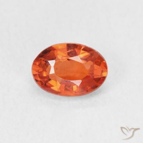 0.73ct 天然 ファイアオレンジ サファイア, 楕円形, VS