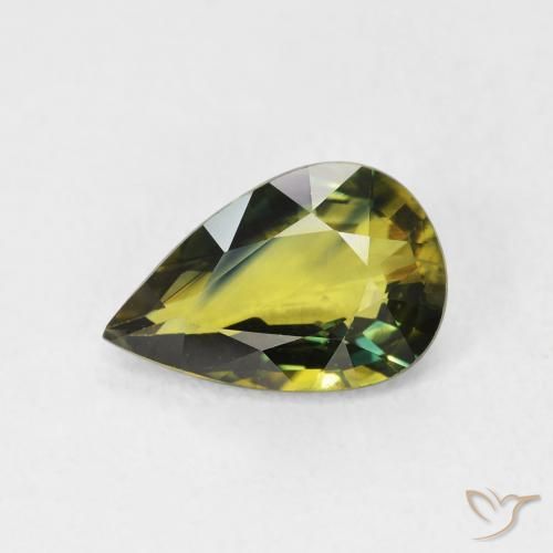 2.11ct 天然 マルチカラー サファイア, 洋梨の形, VVS-VS