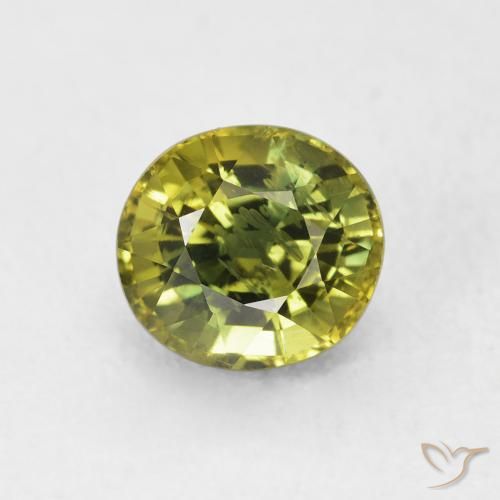 2.08ct 天然 マルチカラー サファイア, 楕円形, VS