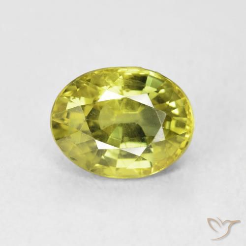 2.65ct 天然 ウォームアーシーグリーン サファイア, 楕円形, VVS-VS