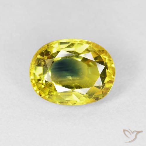 3.12ct 天然 アーシーゴールド サファイア, 楕円形, VS