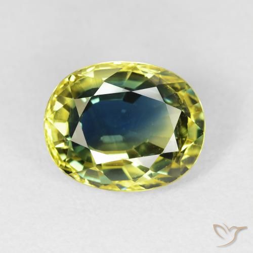 4.18ct 天然 マルチカラー サファイア, 楕円形, VS