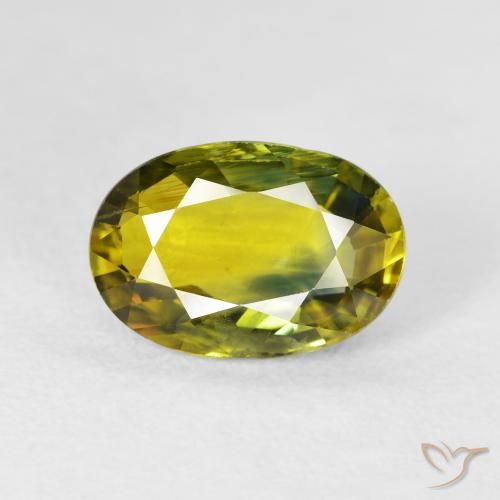3.13ct 天然 濃いゴールデンブラウン サファイア, 楕円形, VS