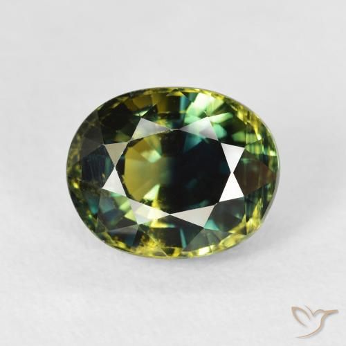 3.97ct 天然 濃いフォレストグリーン サファイア, 楕円形, VS