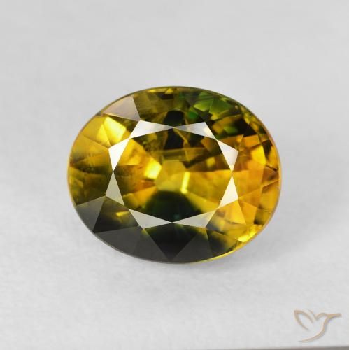 3.24ct 天然 マルチカラー サファイア, 楕円形, VS