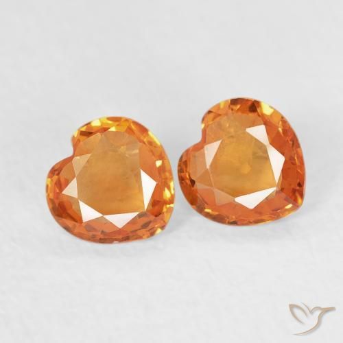 Shop natural 0.66ct ミディアムオレンジ サファイア gems, 心臓, from モザンビーグ at GemSelect. In stock, global shipping!