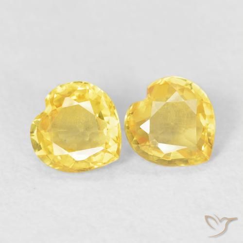 Shop natural 0.75ct ミディアムイエロー サファイア gems, 心臓, from モザンビーグ at GemSelect. In stock, global shipping!