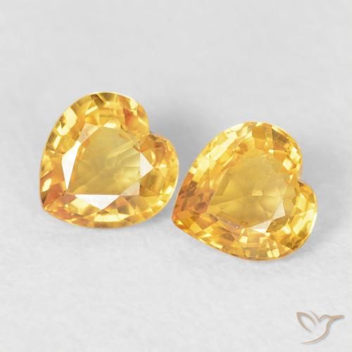 Shop natural 0.93ct 明るいゴールド サファイア gems, 心臓, from モザンビーグ at GemSelect. In stock, global shipping!