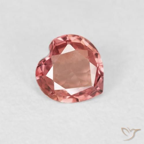 0.35ct 天然 ミディアムピンク サファイア, 心臓, VVS