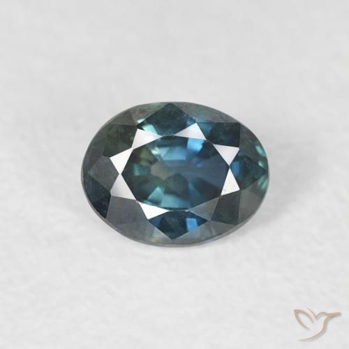0.33ct 天然 ダークブルー サファイア, 楕円形, VVS