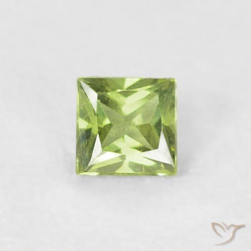 0.21ct 天然 薄いライブリーグリーン サファイア, 四角形, VS