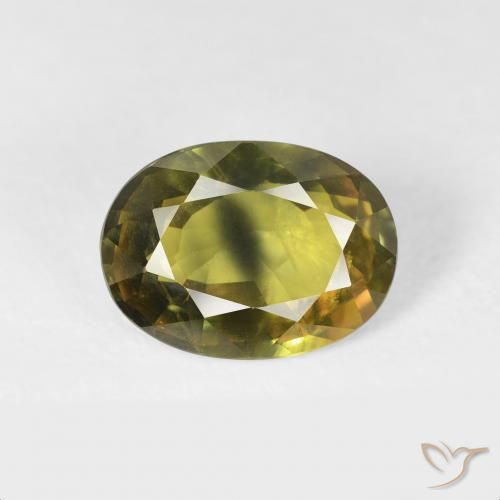 2.91ct 天然 ディープグリーン サファイア, 楕円形, VS, Photo A