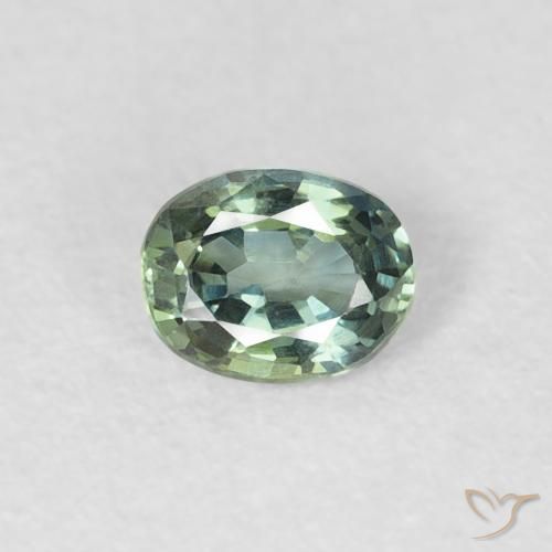 0.30ct 天然 ライトグリーン サファイア, 楕円形, VVS
