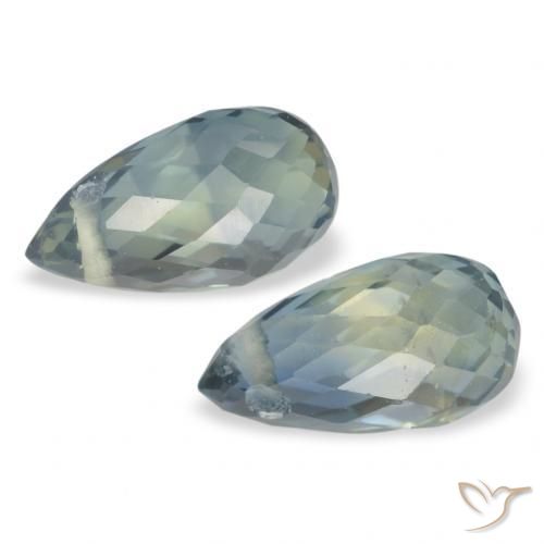 Shop natural 1.39ct 薄いフォレストグリーン サファイア gems, ブリオレット, from タンザニア at GemSelect. In stock, global shipping!