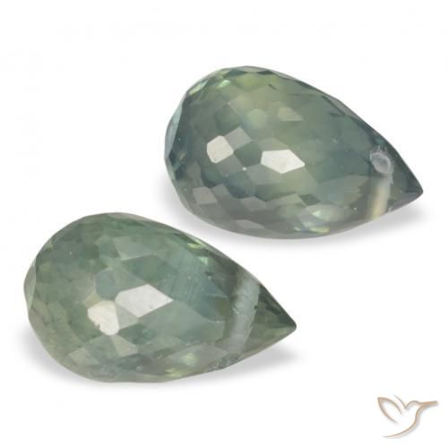 Shop natural 1.58ct ミディアムブルーグリーン サファイア gems, ブリオレット, from タンザニア at GemSelect. In stock, global shipping!
