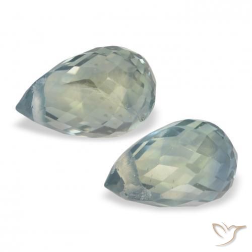 Shop natural 1.64ct 緑がかった灰色 サファイア gems, ブリオレット, from タンザニア at GemSelect. In stock, global shipping!