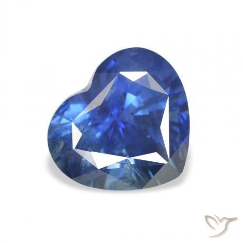 3.33ct 天然 ネイビーブルー サファイア, 心臓, VS