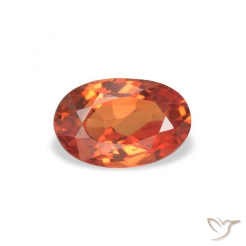 0.62ct 天然 濃い赤 サファイア, 楕円形, VVS-VS