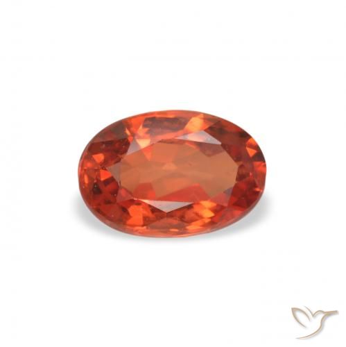 0.56ct 天然 明るい赤 サファイア, 楕円形, VVS-VS