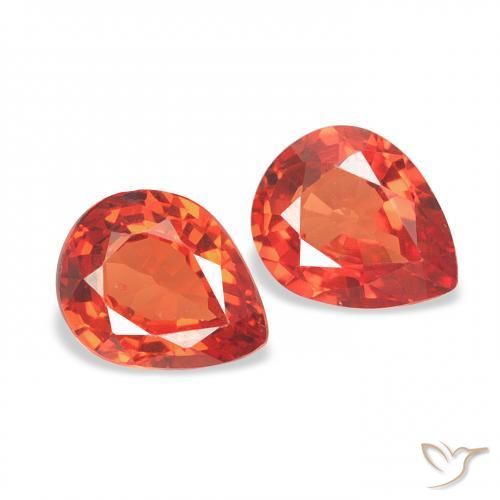 Shop natural 0.67ct 濃い赤 サファイア gems, 洋梨の形, from タンザニア at GemSelect. In stock, global shipping!