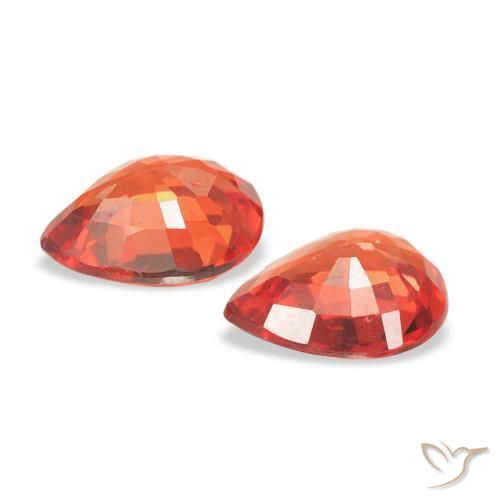 Shop natural 0.67ct 濃い赤 サファイア gems, 洋梨の形, from タンザニア at GemSelect. In stock, global shipping!