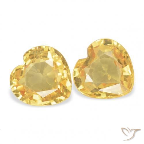 Shop natural 0.76ct ミディアムゴールデン サファイア gems, 心臓, from モザンビーグ at GemSelect. In stock, global shipping!