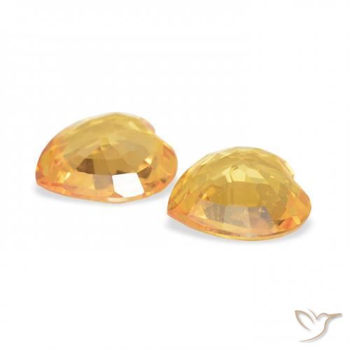 Shop natural 0.64ct ミディアムゴールド サファイア gems, 心臓, from モザンビーグ at GemSelect. In stock, global shipping!