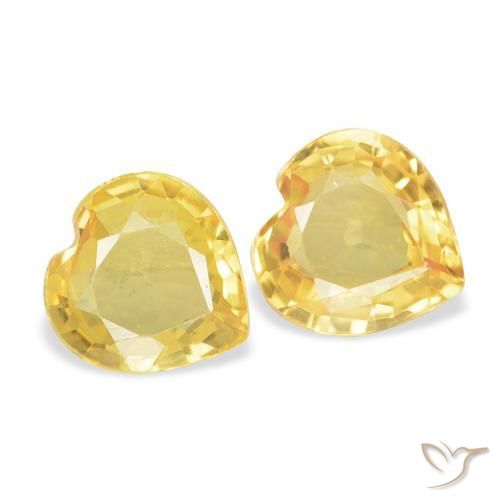 Shop natural 0.68ct ミディアムゴールデン サファイア gems, 心臓, from モザンビーグ at GemSelect. In stock, global shipping!