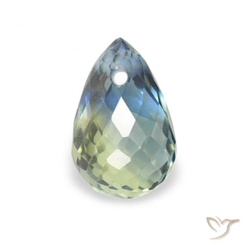 0.57ct 天然 ティール サファイア, ブリオレット, VS