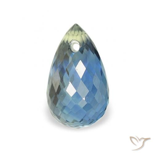 0.83ct 天然 ティール サファイア, ブリオレット, VS