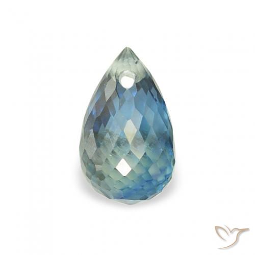 0.74ct 天然 ティール サファイア, ブリオレット, VS