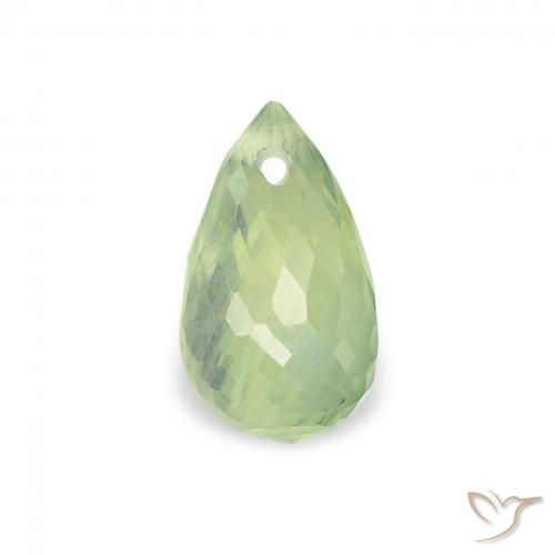 0.88ct 天然 ペアーグリーン サファイア, ブリオレット, VS