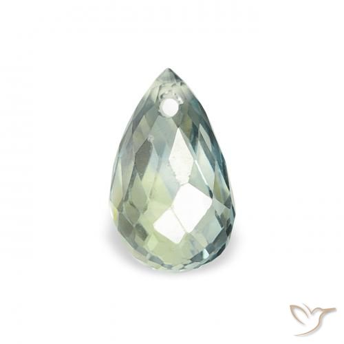 0.69ct 天然 薄いグリーン サファイア, ブリオレット, VS
