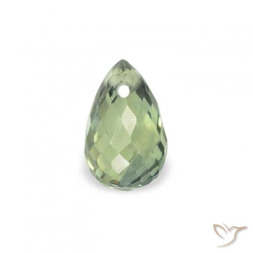 0.49ct 天然 青みがかったグリーン サファイア, ブリオレット, VS