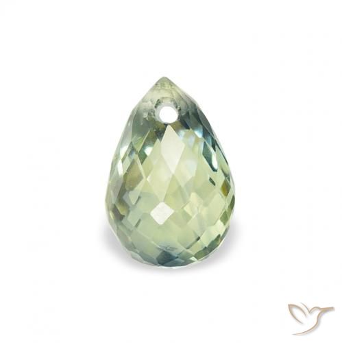 0.85ct 天然 ライトグリーン サファイア, ブリオレット, VS