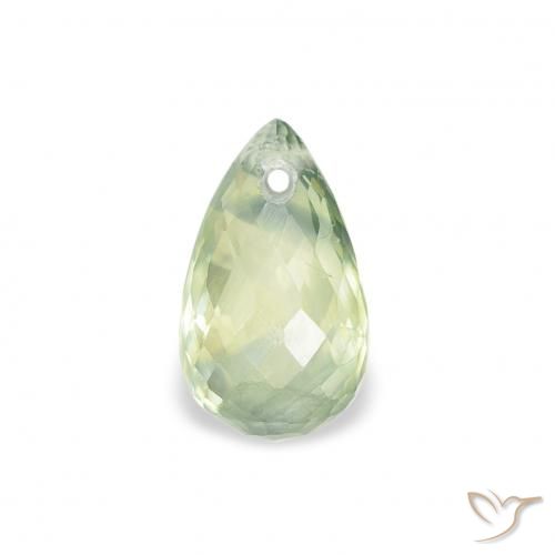 0.81ct 天然 非常に薄い緑 サファイア, ブリオレット, VS