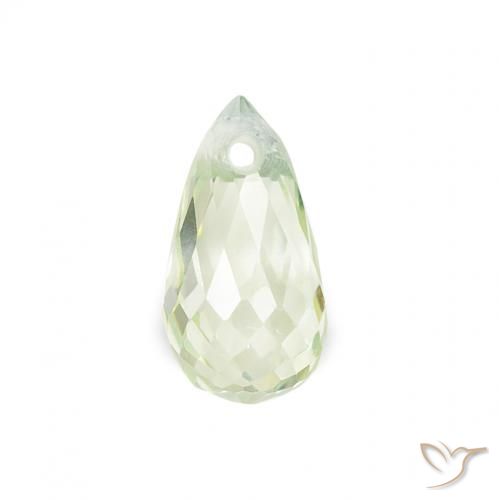 0.71ct 天然 非常に薄い緑 サファイア, ブリオレット, VS