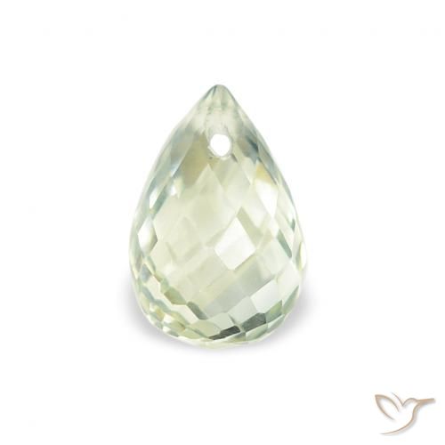 0.76ct 天然 非常に薄い緑 サファイア, ブリオレット, VS
