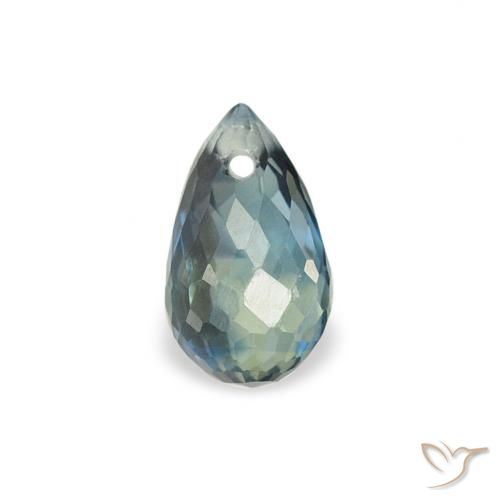 0.51ct 天然 ティール サファイア, ブリオレット, VS