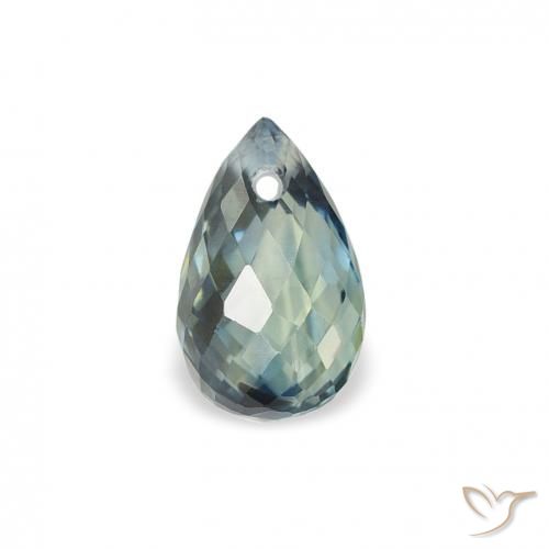 0.83ct 天然 ティール サファイア, ブリオレット, VS